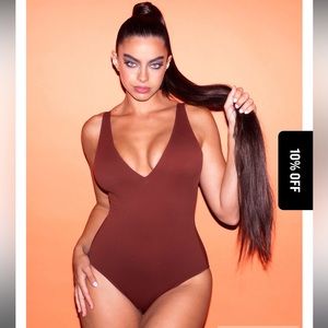 TA3 Mega Sculpting Swimsuit. Plungey Copper